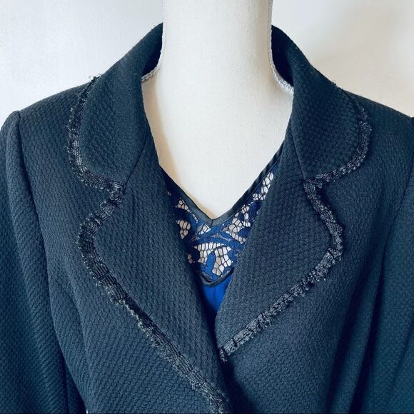 Laura Ashley Lace Trim & Sequin Design Blazer MEDIUM - Picture 7 of 14